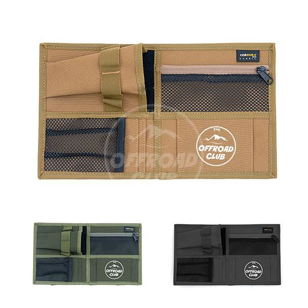 THE OFFROAD CLUB オフロードクラブ サンバイザーポケット Sun Visor Pocket 1個 撥水 PVC加工 汎用品【CORDURA Fabric使用】