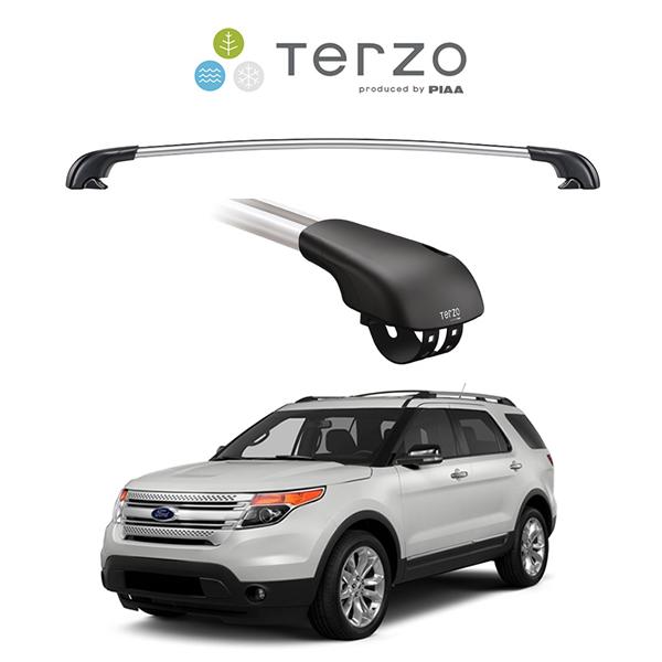 TERZO ルーフレール　２つ　セット TERZO TERZO マツダ CX-8 ルーフレール付き用 エアロルーフキャリア