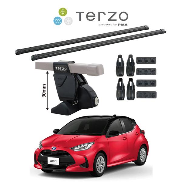 ヤリス　ルーフキャリア TERZO 車種別セット Terzo テルッツオ ベースキャリア スクエアバー
