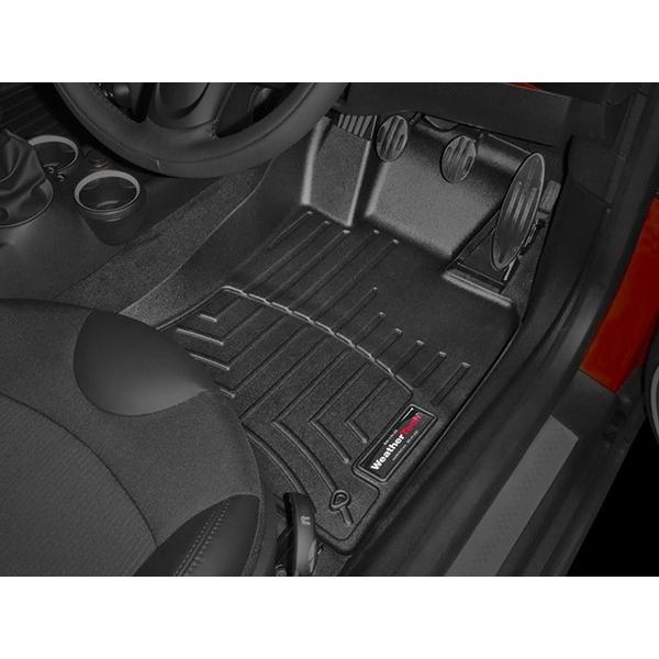 WeatherTech/ウェザーテック フロアライナー MINI クラブマン R55/ハッチバック R56 右ハンドル車 フロアマット（フロント・ブラック）