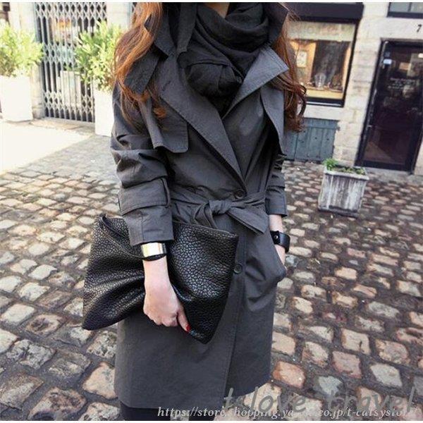 春 秋 トレンチコート レディース スプリングコート 痩せ ファッション 50代 40代 30代 代 アウター カジュアル ロング トレンチコート 人気ブランドの Www Acerid Com