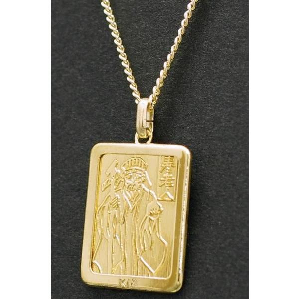 本体：SILVER（金メッキ）チェーン：喜平　K18・1.50g 40cm＋枠：K18・0.5g