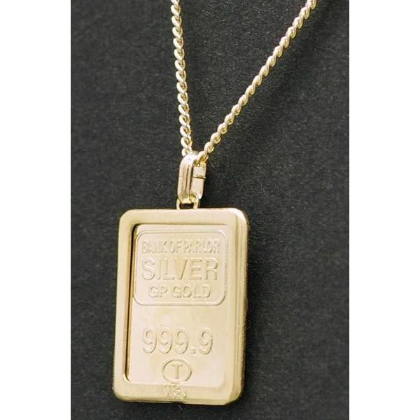 ■チェーン：喜平　K18・1,50g 40cm■本体：真鍮金メッキ■枠：K18・0,5g