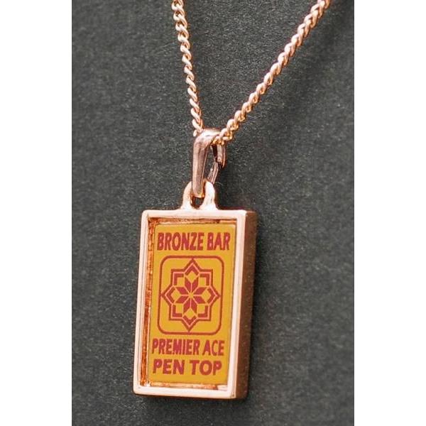 ■チェーン：喜平　真鍮ブロンズメッキ・1g 40cm■本体：ポリメタルブロンズ仕上げ・0.3g　　　　　※（アルミニウムブロンズ仕上げ・0.3g）■枠：真鍮ブロンズメッキ※製造時期・ロットにより素材が異なる　 ことがございます。　 ポリメタ...