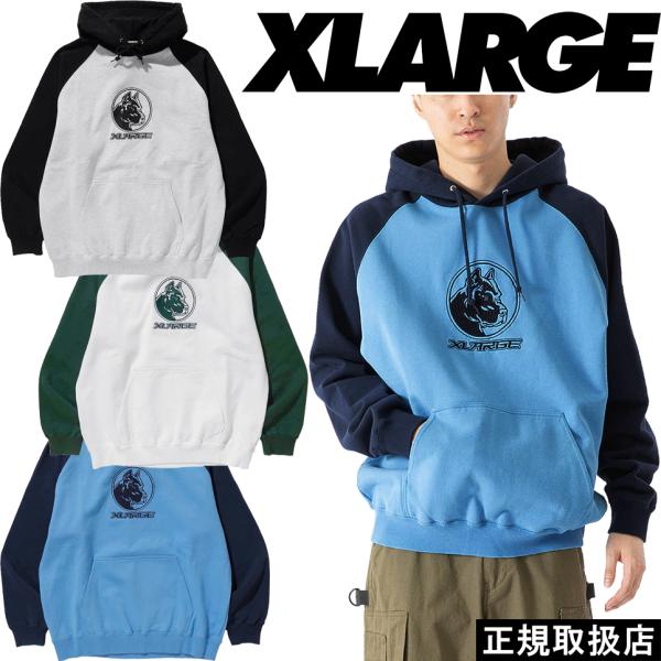 XLARGE エクストララージ PITBULL RAGLAN HOODED SWEATSHIRT : 7