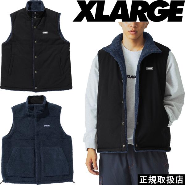 XLARGE（エクストラ ラージ） REVERSIBLE VEST 公式 正規品 : 7-SEVEN