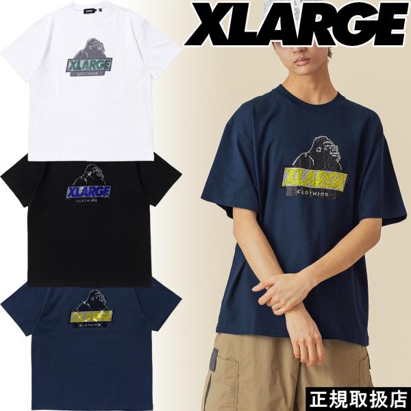 XLARGE エクストララージ RHINE STONE SLANTED OG S/S TEE : 7 XLARGE エクストララージ RHINE STONE SLANTED OG S/S TEE : 7