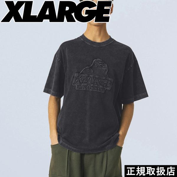 大人気 XLARGE CHEMICAL WASH SLANTED OG S/S TEE デザイン◎ CHEMICAL WASH SLANTED OG S/S TEE（Tシャツ/カットソー