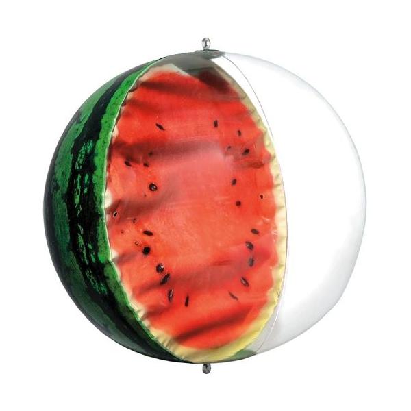 【商品詳細】ビーチボール リアルハーフスイカバルーン 40cmおなじみスイカのビーチボールをより本物のすいかに近づけました。ビーチボールとしてだけでなく店頭POPとしてもお使い頂けます。■生産地：中国■素材・成分：塩化ビニール■パッケージ：...