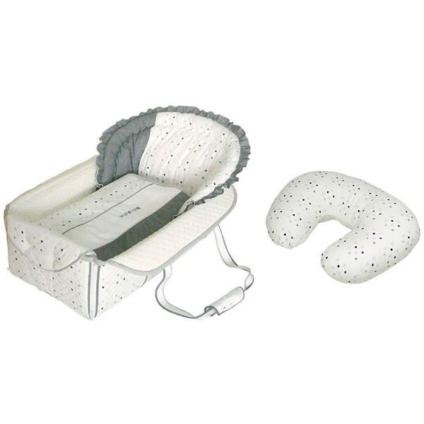 バッグdeクーファン ベビーポルカ モノトーン 授乳クッション付 fuziki  