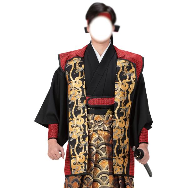 陣羽織　鎧や甲冑の毛引威（けびきおどし）風・立涌龍　206-ty66103
