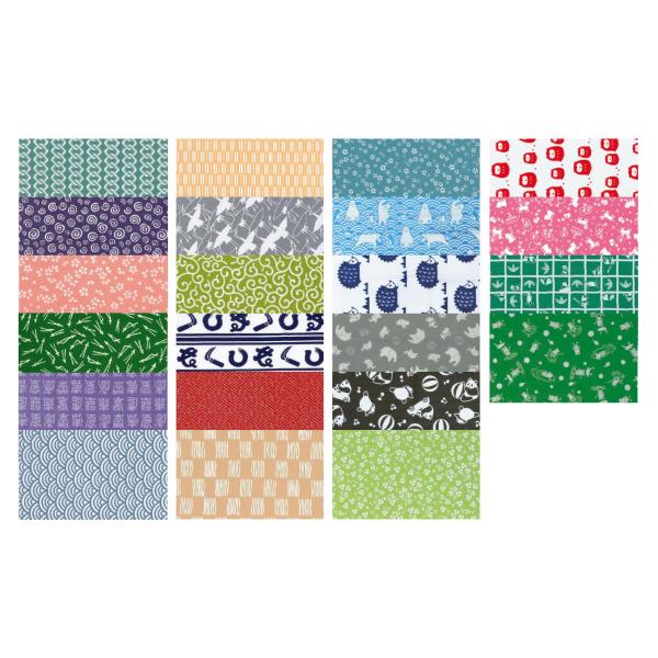 お取り寄せ商品＜メール便送料無料＞綿１００％　選べる手拭５点セット［247 248 251 252 253 254 255 256 257 258 259 260 330 331 332 335 336 337 338］