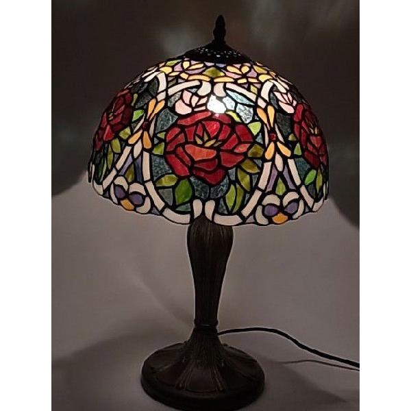 薔薇のテーブルランプ 楽天市場】A033784薔薇ステンドグラスランプ 卓上スタンド 豪華