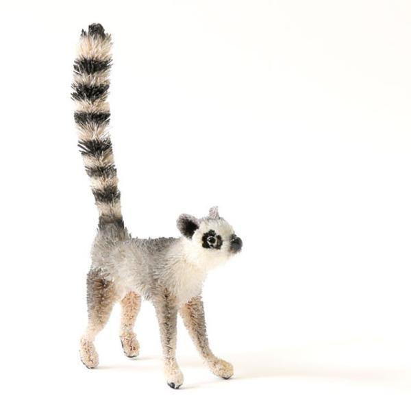 アジアン エスニック 雑貨 新着 置物 オブジェ たわしアニマル ワオキツネザル かわいい おもしろ インテリア おしゃれ M81 1153 動物