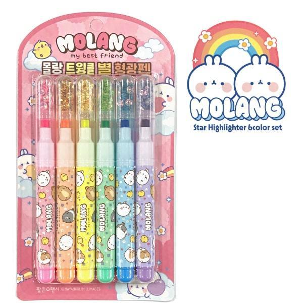 モラン 公式 グッズ Molang うさぎ モラング 韓国 文房具 ペン ６色セット 送料無料 筆記用具 卒業祝 入学祝 誕生日 プレゼント Molang 6pp 7 5 3アクセサリーshop 通販 Yahoo ショッピング