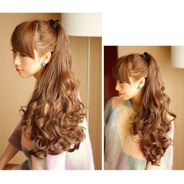 ポニーテール ウィッグ ボリュームアップ ふんわり ロング コスプレ 高品質 巻き髪 カール ポイント ブラック 黒 ブラウン 茶 ダークブラウン かつら 送料無料 Buyee Buyee Japanese Proxy Service Buy From Japan Bot Online