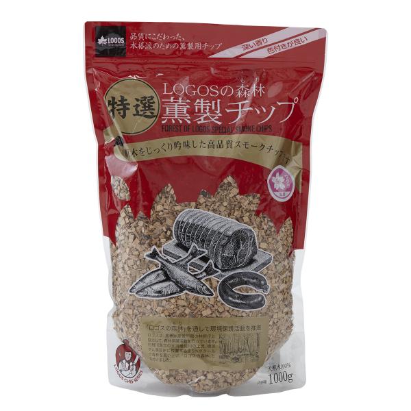 ロゴス LOGOSの森林　特選薫製チップ1000g（サクラ）