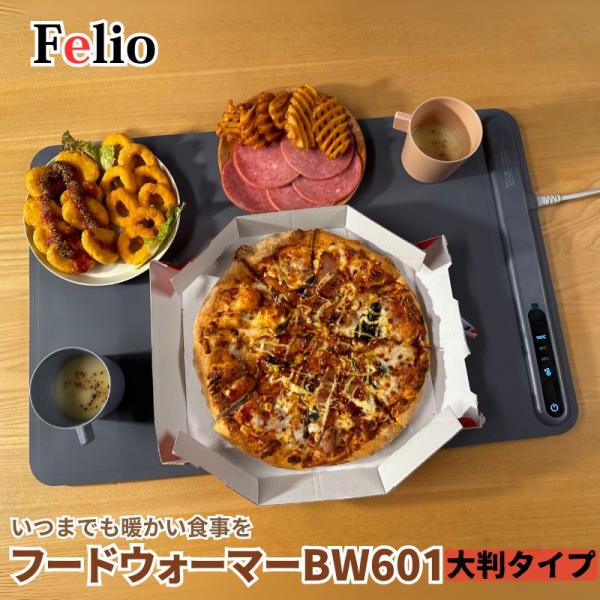 Felio フェリオ フードウォーマー BW601 大判タイプ 大判サイズ どんな食器にも対応可能な常時暖かい料理が楽しめる温度調節可能なフードウォーマー
