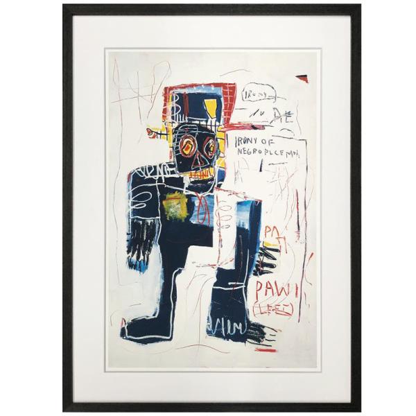 ジャン＝ミシェル バスキア Irony of Negro Policeman アート パネル 壁掛けアート 近代アート ウォールアート インテリア  Jean＝Mechel Basquiat