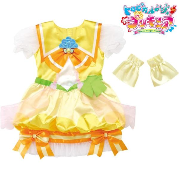 【メーカー】 ◆バンダイ【対象年齢】◆３歳から【商品内容】 ・ワンピース…１・アームカバー…２【サイズ】 ・身長95〜115cm・胴囲45〜53cm【商品紹介】『トロピカル〜ジュ！プリキュア』より、「変身プリチューム キュアパパイア」が登場...