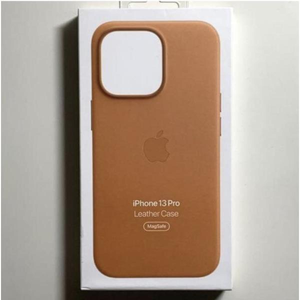新品 純正 iPhone 13 Pro レザーケース・ゴールデンブラウン