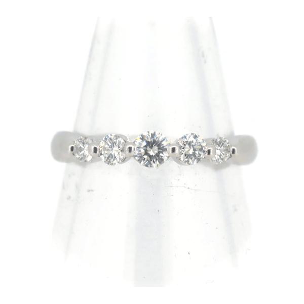 PT Pt900(プラチナ) ハーフエタニティ ダイヤモンド リング 指輪 0.31