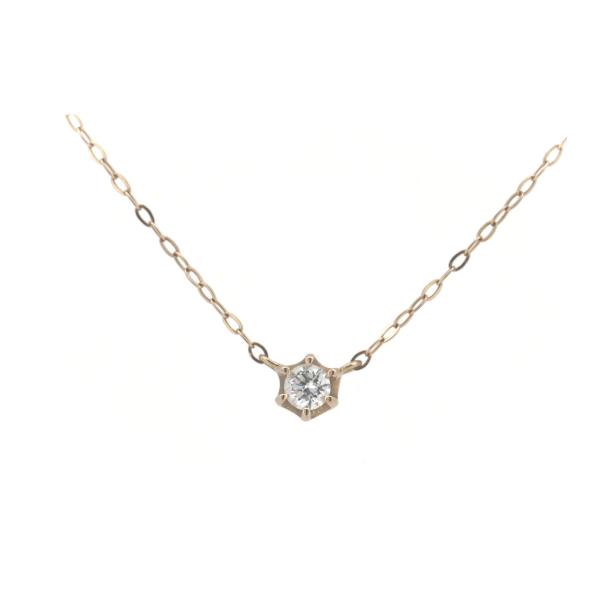 4℃（ヨンドシー） ダイヤモンド ネックレス K18PG(18金 ピンクゴールド