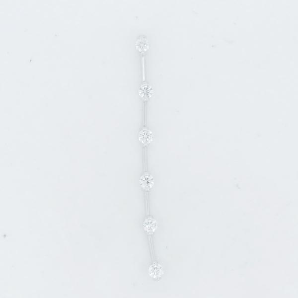 DE BEERS デビアス　k18WG LINE　ペンダントトップ　0.50ct DE BEERS デビアス LINE ダイヤモンド ペンダント 0.50ct K18WG(18金