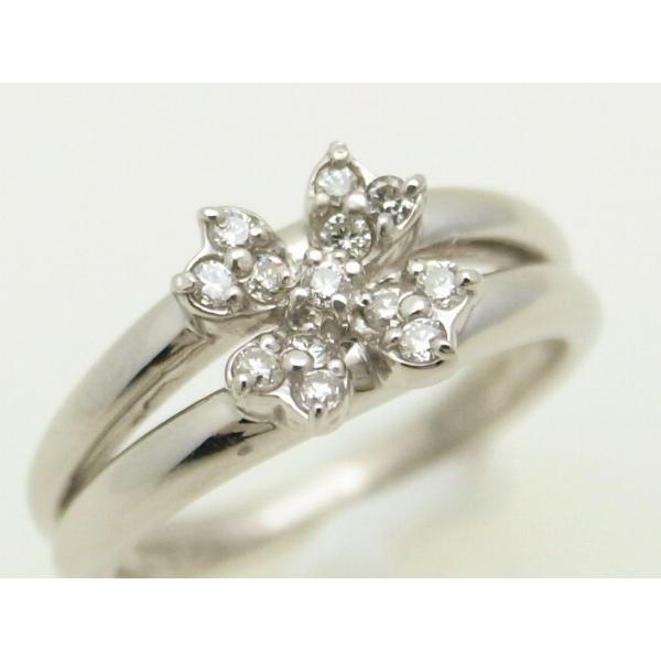 送料無料 ヴァンドーム青山 Vendome Aoyama ダイヤモンドリング フラワーモチーフ 指輪 Pt900 白金 プラチナ バンドーム 中古 質屋出品 S029 質サイトウヤフーショップ 通販 Yahoo ショッピング