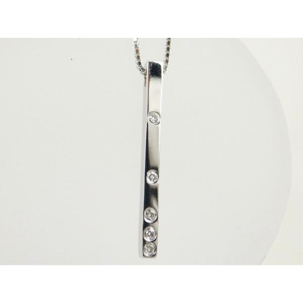 送料無料 ヴァンドーム青山 Vendome Aoyama ダイヤモンドネックレス ペンダント K18wg 18金 ホワイトゴールド 5ポイント ダイヤモンド 中古 質屋出品 T190 質サイトウヤフーショップ 通販 Yahoo ショッピング