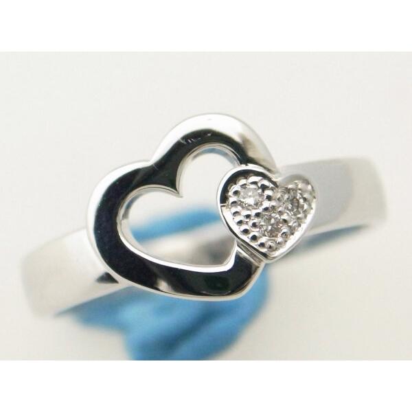 ヴァンドーム青山 ハートダイヤモンドリング K18wg 18金 ホワイトゴールド 11号 指輪 質屋出品 X1161 質サイトウヤフーショップ 通販 Yahoo ショッピング