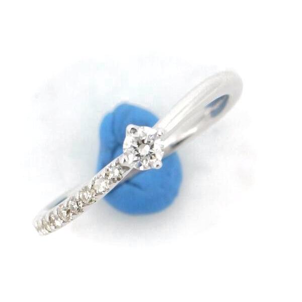 ヨンドシー ダイヤモンドリング 指輪 12号 K18WG(18金 ホワイト