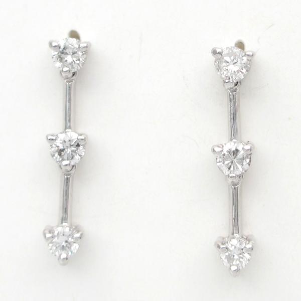 K14 WG 2way スター ピアス ☆☆☆☆ 限定10点】パール K14WGピアス(アコヤ真珠/約5.5mm/ナチュラル