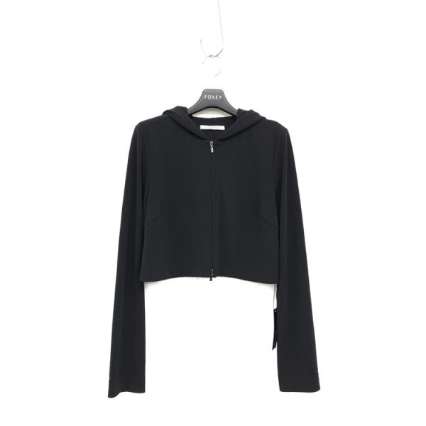FOXEY NEW YORK ジップパーカー　ブラック　サイズ42 FOXEY フォクシー レディパーカ ジップアップ パーカー
