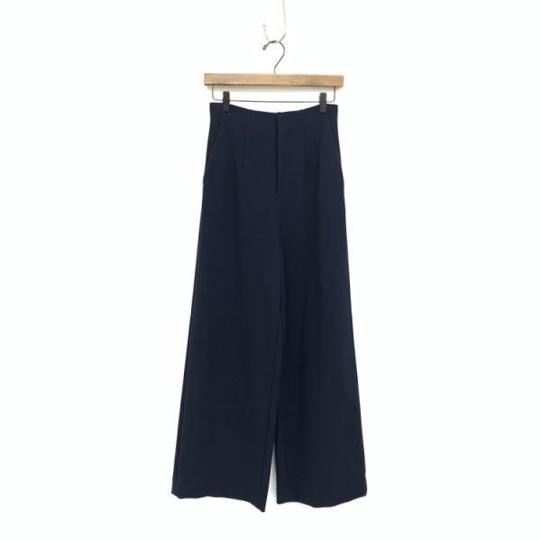 23SS ENFOLD エンフォルド ハイウエストワイドパンツ ネイビー