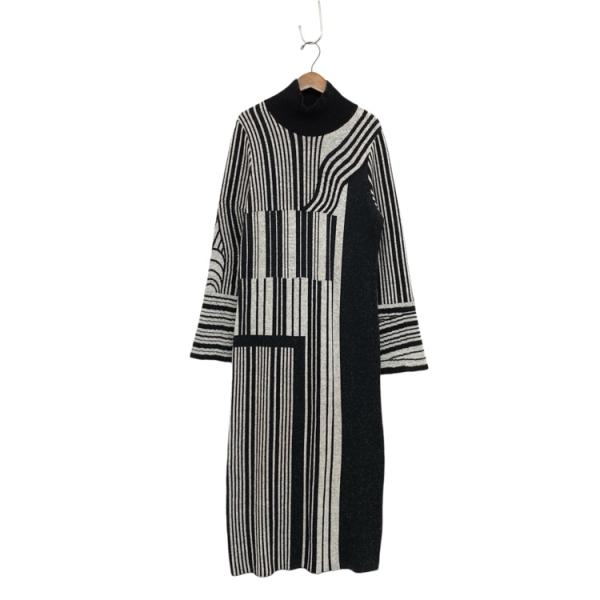 Mame Kurogouchi マメクロゴウチ Multi-Stripe Jacquard Knitted Mame Kurogouchi マメクロゴウチ Multi-Stripe Jacquard Knitted