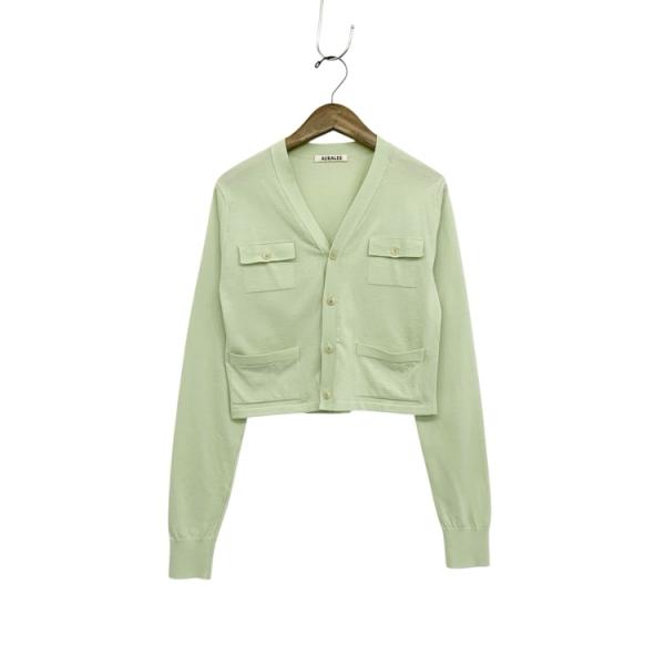 限定値下げ　オーラリー　スーパーハイゲージ　コットンニット　カーディガン 未使用品 2025SS AURALEE オーラリー Super High Gauge Cotton Knit