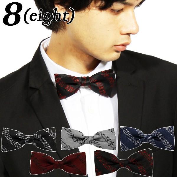 【ゆうパケット対応商品】フォーマル系 サロン系 に大人気！ホック式 の蝶ネクタイで、簡単に付け外しすることができます◎またストラップの長さを調節出来ますので、どなたでもご着用可能です!!クールな 音符柄 は、フォーマルスタイルからカジュアル...