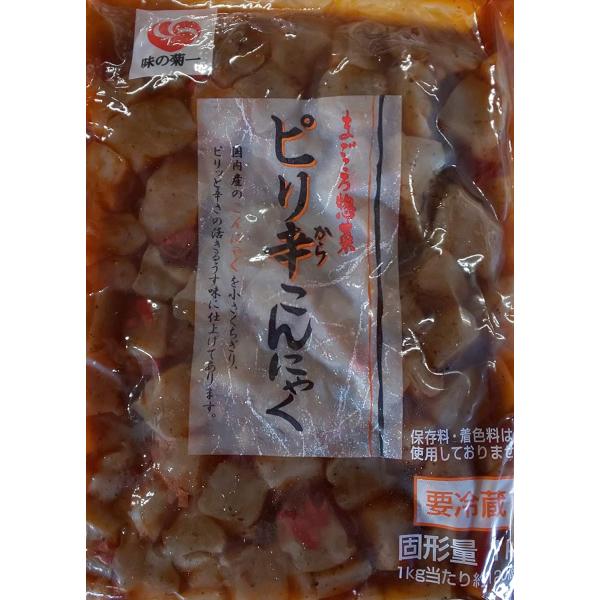 夏が近づくにつれて、どんどん人気がでる一品です。弁当のおかず・ビールのあつまみ等に最適です。少しピリッと辛いこんにゃくになります。価格：1,200円／1000ｇ（税別）合計金額：19,200円／1000ｇ×16P（税別）材料こんにゃく、醤油...