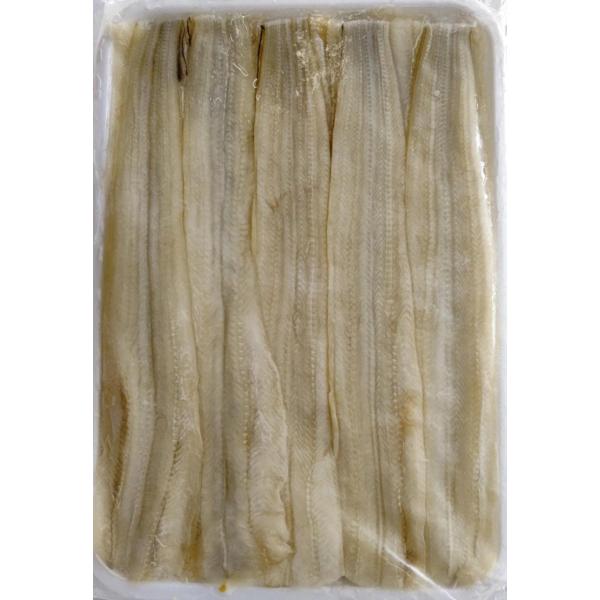 単価： 3620円/ｋｇ（税別） 受注最小ロット： 43440円/1kg×12Ｐ（税別）  賞味期限： 約半年（冷凍）  ★特大の穴子は脂ののりがよく、大変人気があります。 ★1尾約50ｇで開いてあります。 ★限定品のため売り切れていたら大...