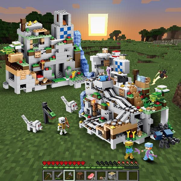 ブロック マインクラフト 山の洞窟シリーズ 追加キャラクター27体セット 光るブロック付 レゴ互換 大人気 お誕生日 プレゼント ラッピング は自分にプチご褒美を 無料 約862ピース