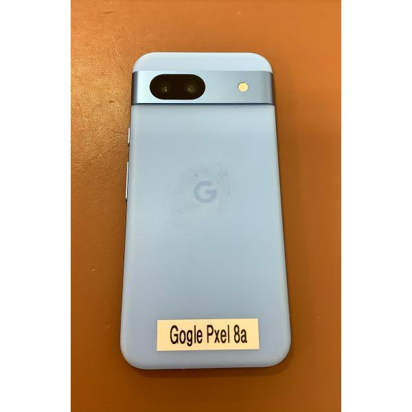 C2本080719-10/交渉OK! Google Pixel8a 128GB ブルー 携帯 au元デモ機展示 背面キズ有 正常 画面多少キズ有 バッテリー性能不明 送料別途
