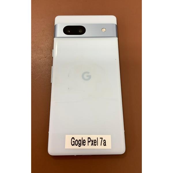 C2本080719-7/交渉OK! Google Pixel7a 128GB ブルー携帯 au元デモ機展示品 背面キズ有 正常 画面多少キズ有 バッテリー性能不明 送料別途