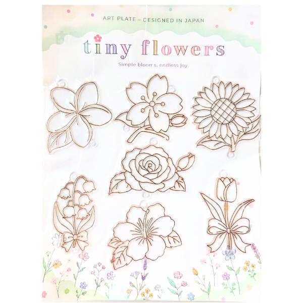 ART PLATE アートプレート フラワー 7柄セット Designed in Japan Flower サンキャッチャー オーナメントプレート　対象年齢：6歳以上