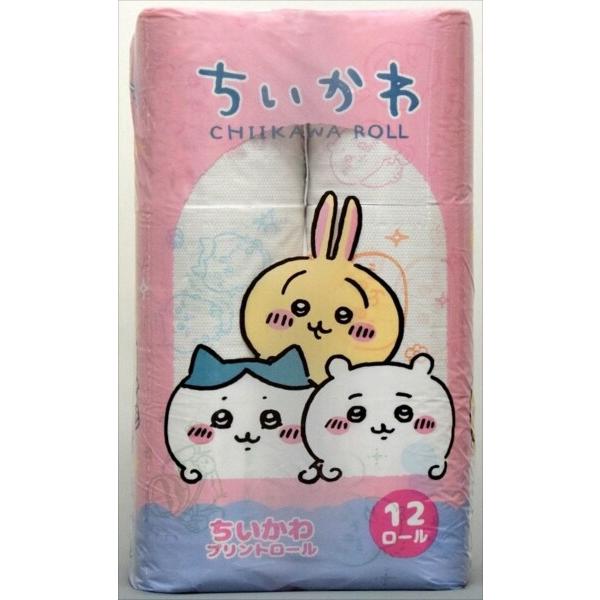 ちいかわ トイレットペーパー プリントロール 12ロール ダブル : 89
