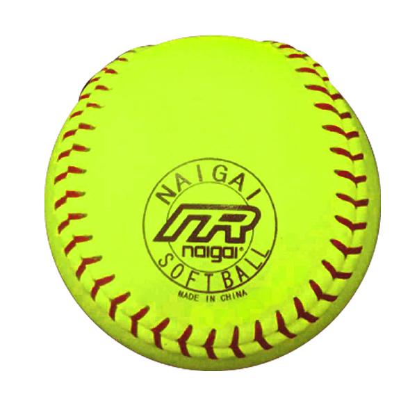 ナイガイ製革ソフトボール練習球！ほぼ検定球！！■商品説明イエロー革製の練習球■サイズ周囲　30.48±0.32 cm■重量187.82±10.63g■カラーイエロー■材質芯：コルク　表皮：合皮皮革　縫糸：コットン※ベトナム製（注：商品画像は...