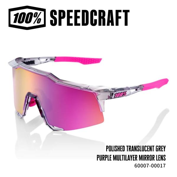 100%（ワンハンドレッド） Speedcraft- Polished Translucent Grey 
