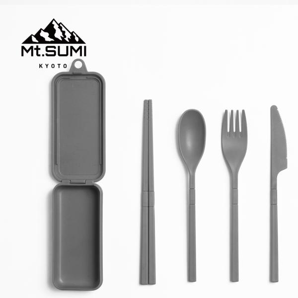 Mt.SUMI ポータブルカトラリーセット (スプーン/フォーク/箸) タイプ2 CS2203PC2 組み立て式 マウントスミ キャンプ用 アウトドア 食器 ラッピング不可 爆買