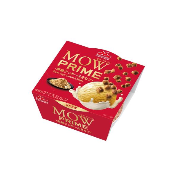 アイス 新商品 森永 MOW PRIME 黒糖クッキーきなこ 130ml×18本 ギフト 差し入れ 人気 誕生日 パーティー プレゼント デザートお歳暮 限定 御祝