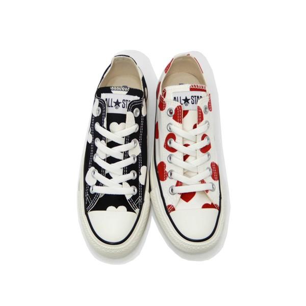 コンバース スニーカー レディース ローカット 白黒 オールスター ハート柄 Converse All Star Fullhearts Ox ホワイト ブラック Converse Hullheartsox L くつ屋エムオーシー 通販 Yahoo ショッピング